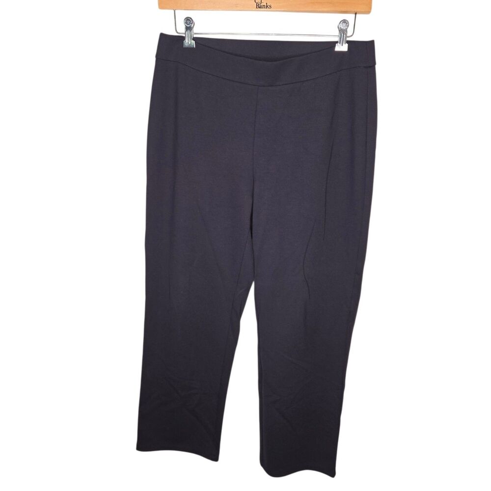 Eileen Fisher NWOT Navy Flex Ponte Slim Ankle Pants M Tencel Luxury